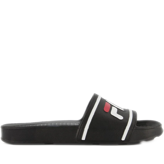 Men's Fila Sleek Slide ST - Black/ White/ Red