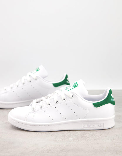 Pre School's Adidas Stan Smith Shoes - White/Green