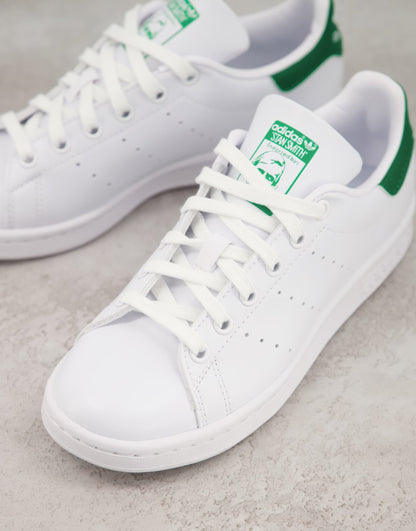 Pre School's Adidas Stan Smith Shoes - White/Green