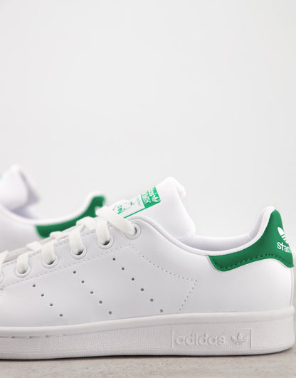 Pre School's Adidas Stan Smith Shoes - White/Green