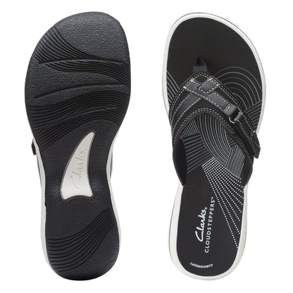 Women's Clarks Breeze Sea Sandals - Black