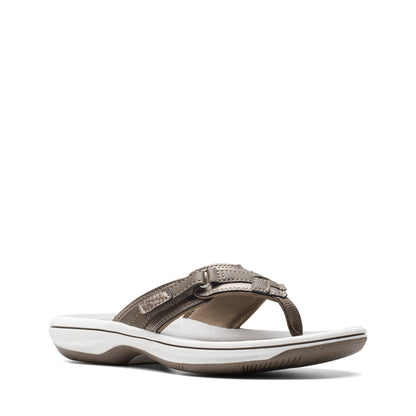 Women's Clarks Breeze Sea Sandals - Pewter