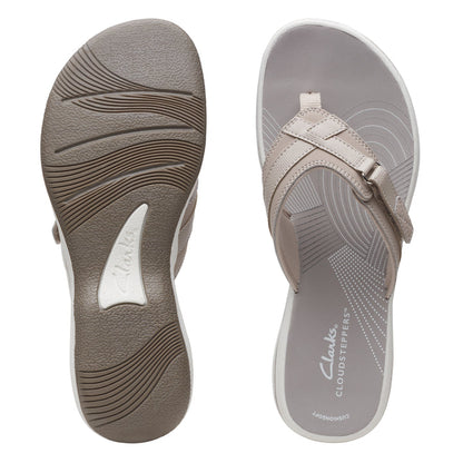 Women's Clarks Breeze Sea Sandals - Taupe