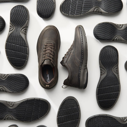 Men's Clarks Pro Lace Dark - Brown Tumbled