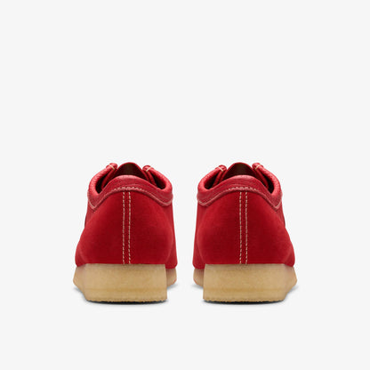 Men's Clarks Wallabee Low - Red Suede