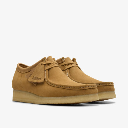 Men's Clarks Wallabee Low Suede - Mid Tan