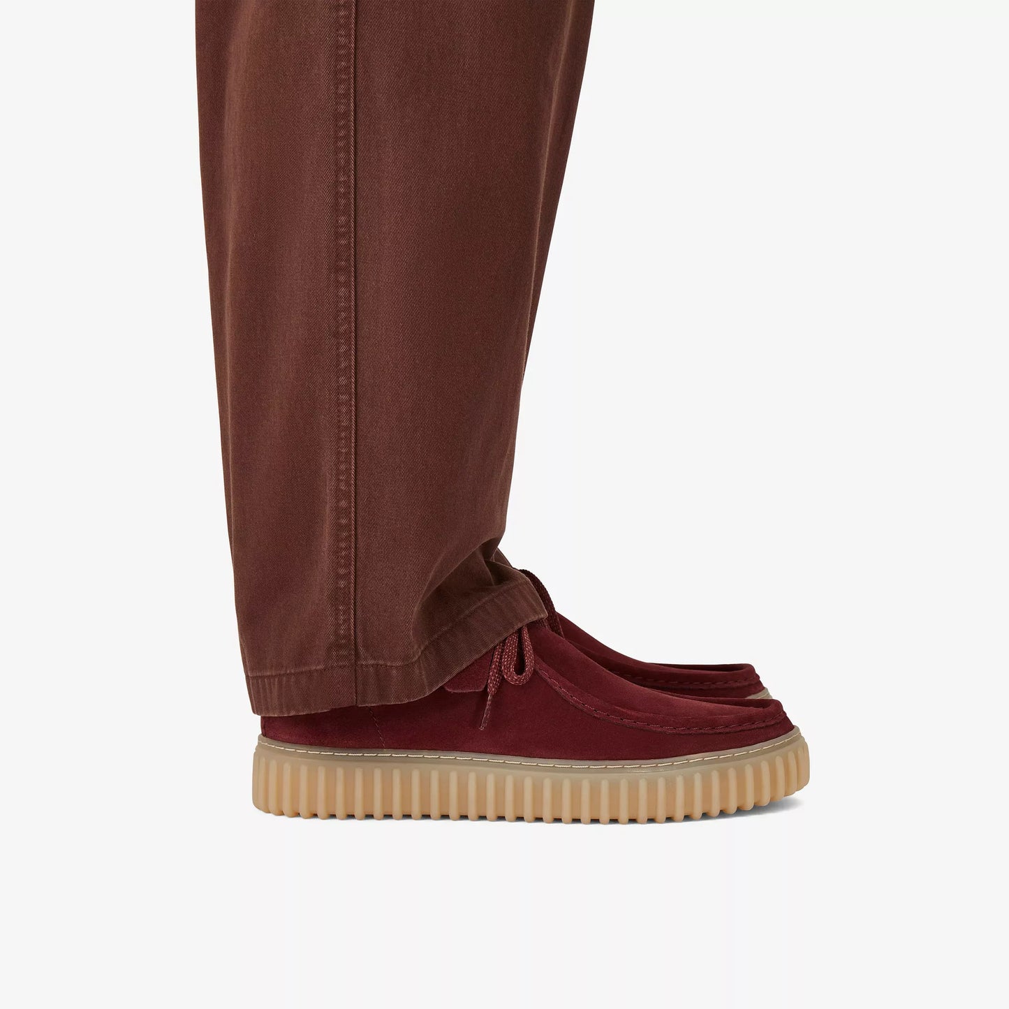 Men's Clarks Torhill Hi - Wine Suede