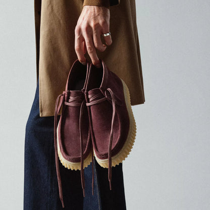 Men's Clarks Torhill Hi - Wine Suede