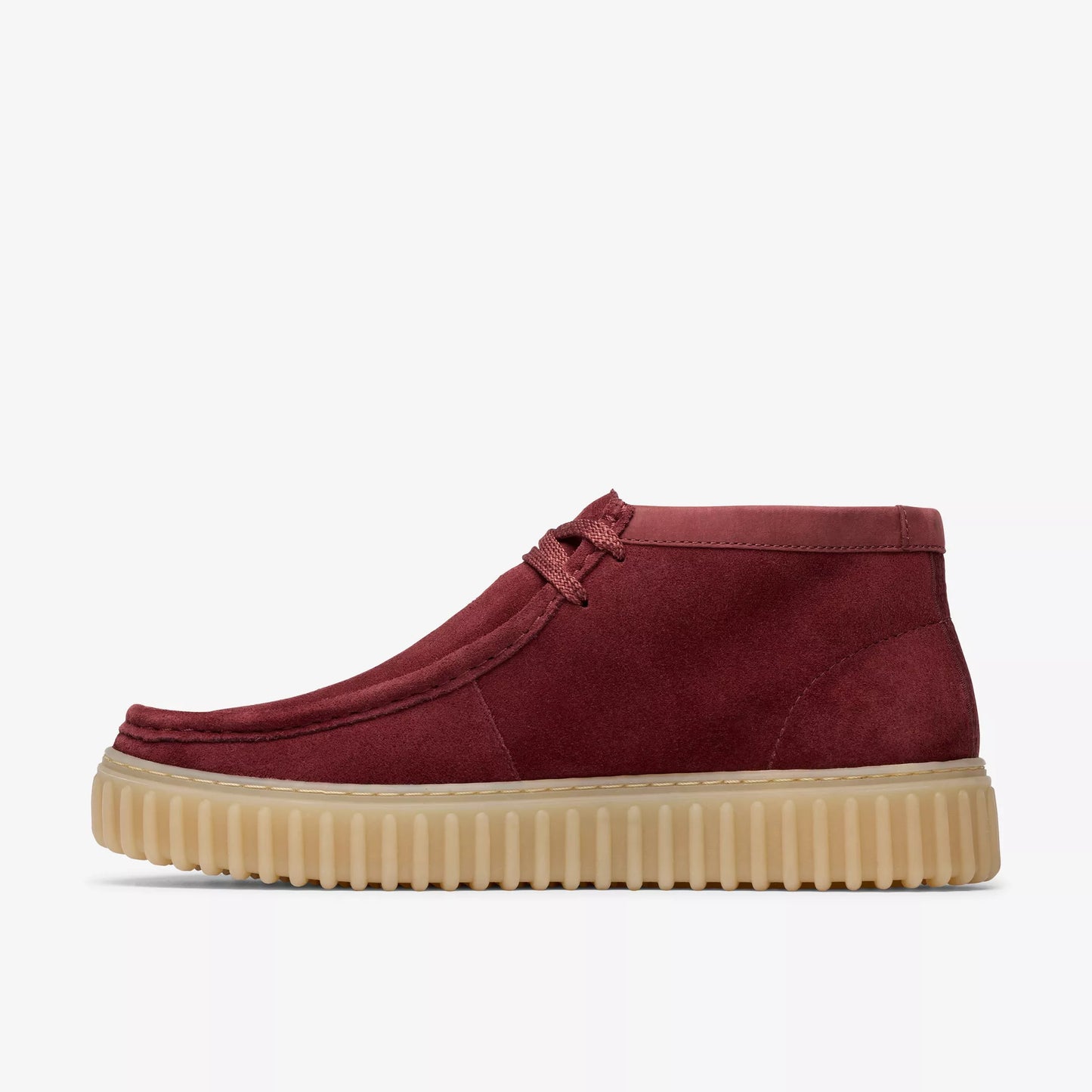 Men's Clarks Torhill Hi - Wine Suede