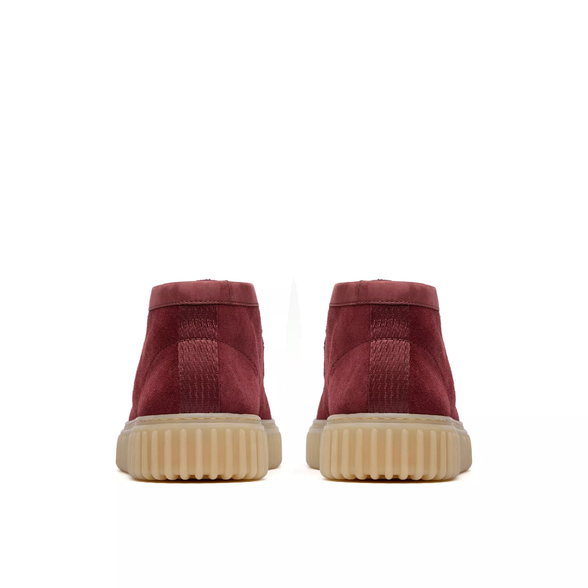 Men's Clarks Torhill Hi - Wine Suede