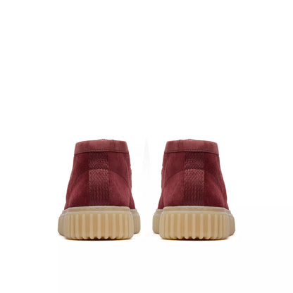 Men's Clarks Torhill Hi - Wine Suede