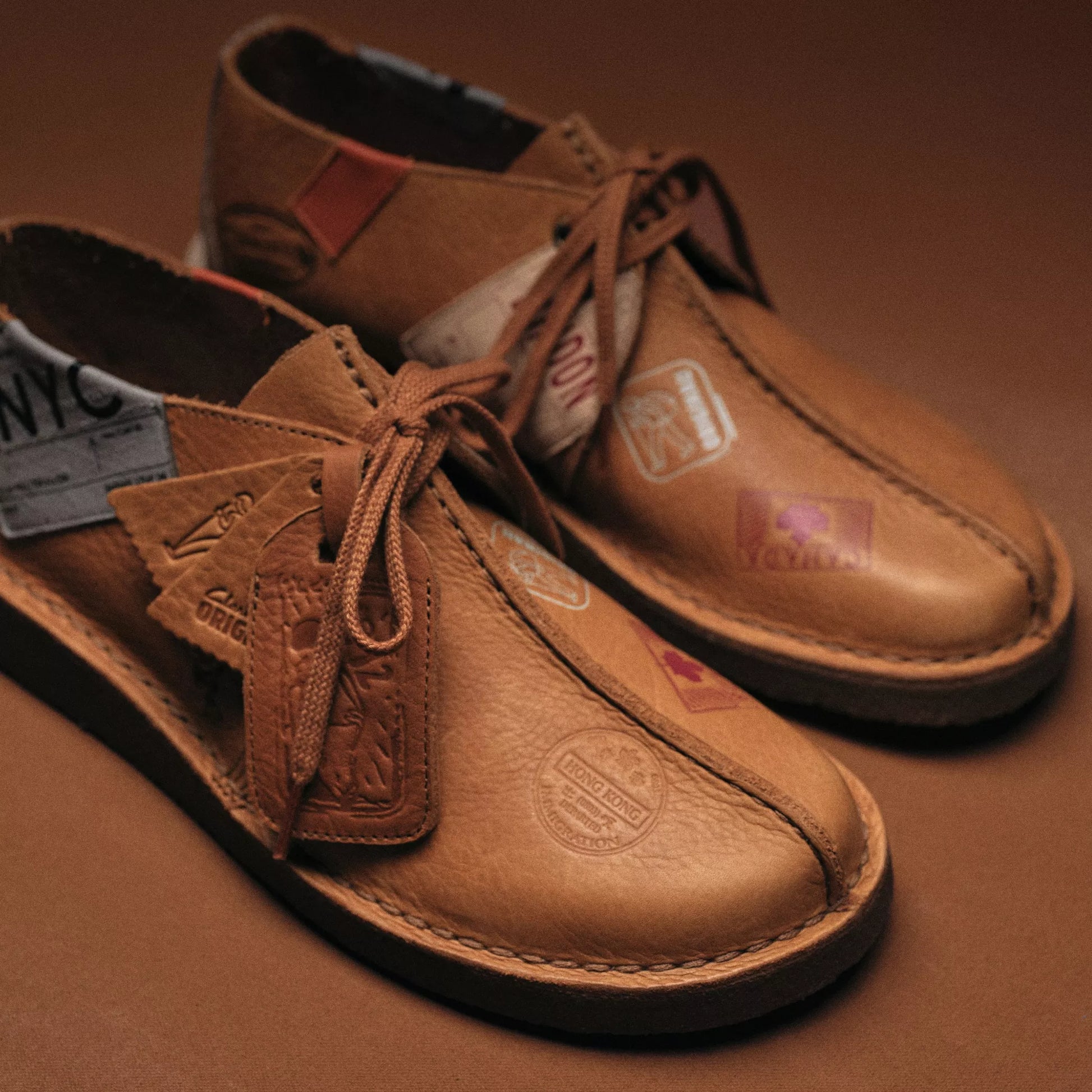 Men's Clarks Desert Travel Trek - Tan Interest