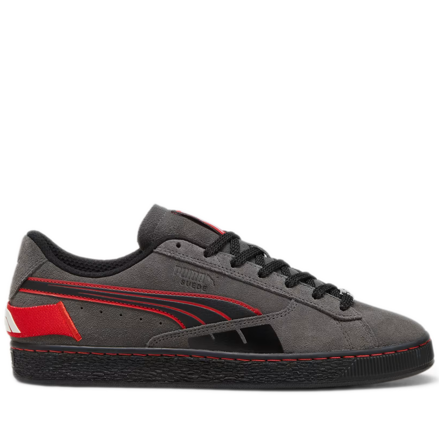 Red and grey pumas sales