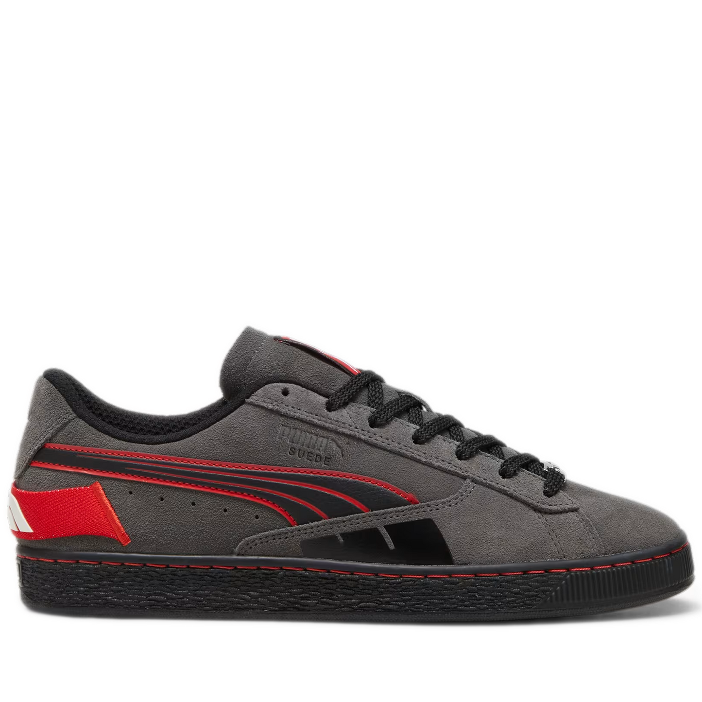 Puma F1 Suede Men's Sneakers-Shadow Grey/Red