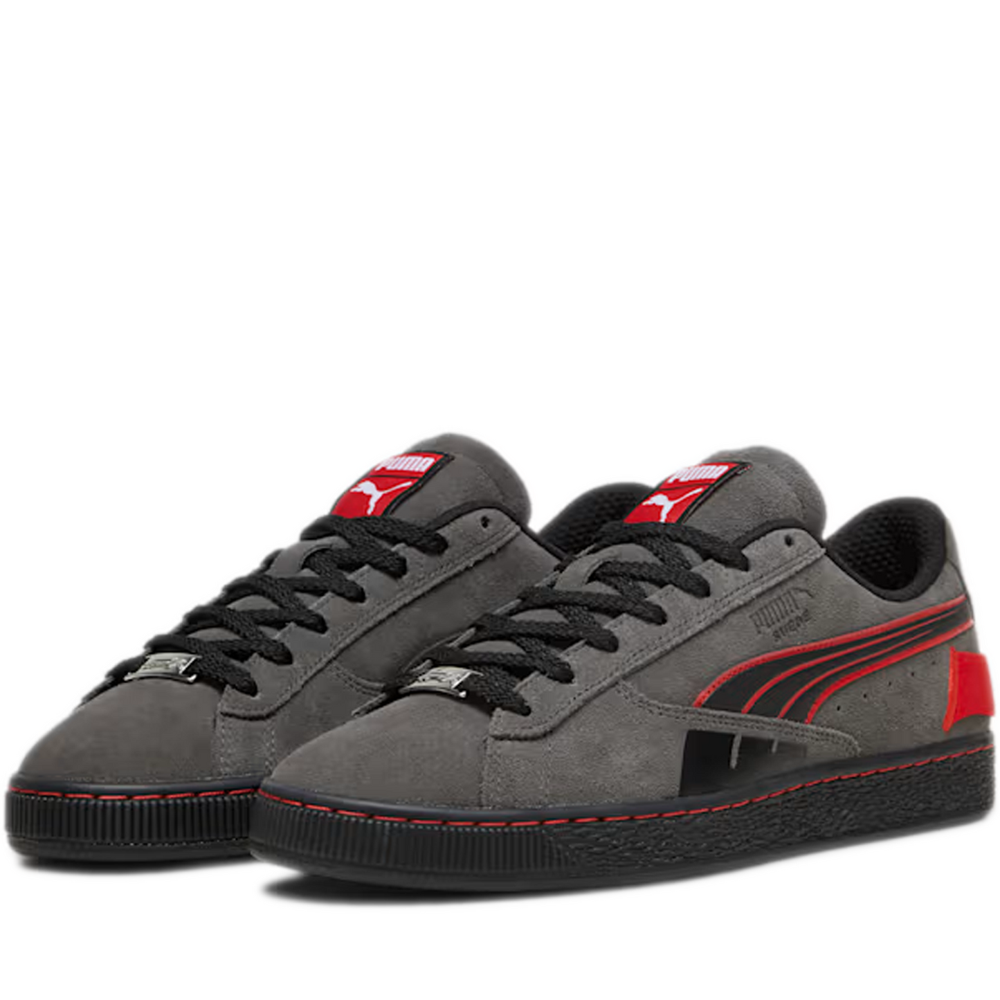 Puma F1 Suede Men's Sneakers-Shadow Grey/Red