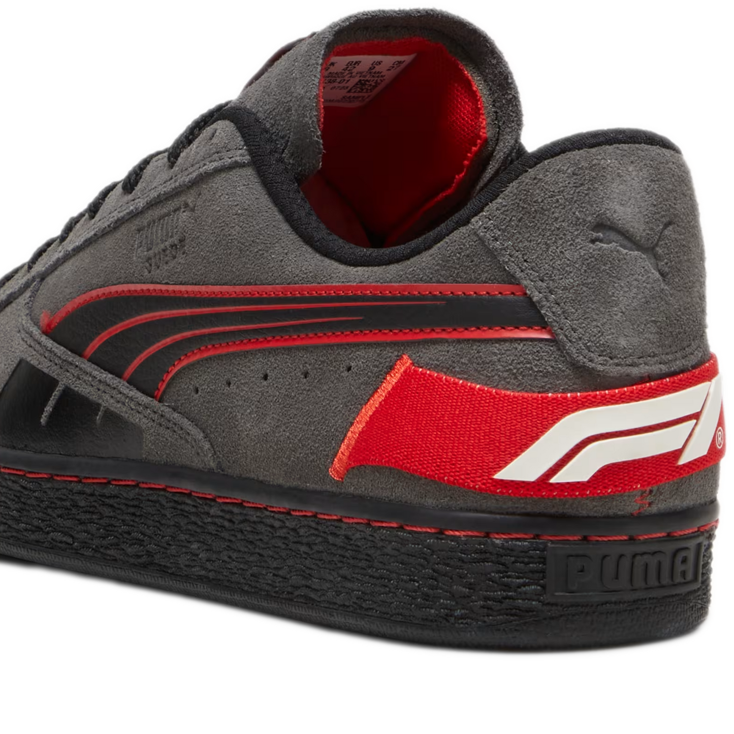 Puma F1 Suede Men's Sneakers-Shadow Grey/Red