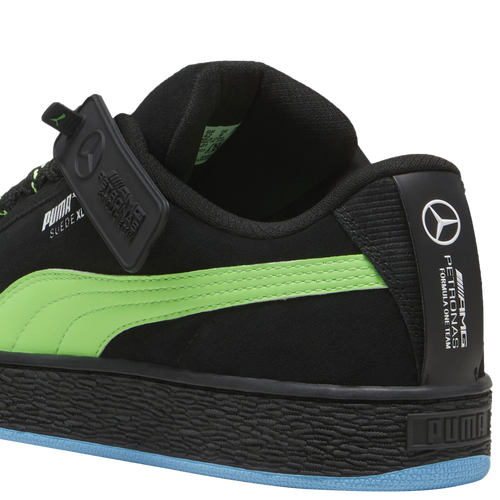 Men's Puma MAPF1 Suede XL Shoes - Black/Neon Green/Blue