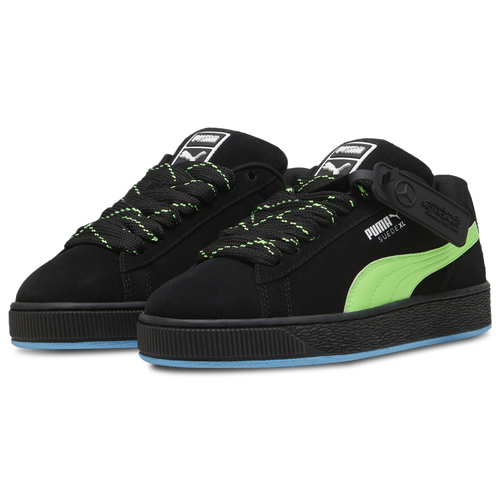 Men's Puma MAPF1 Suede XL Shoes - Black/Neon Green/Blue