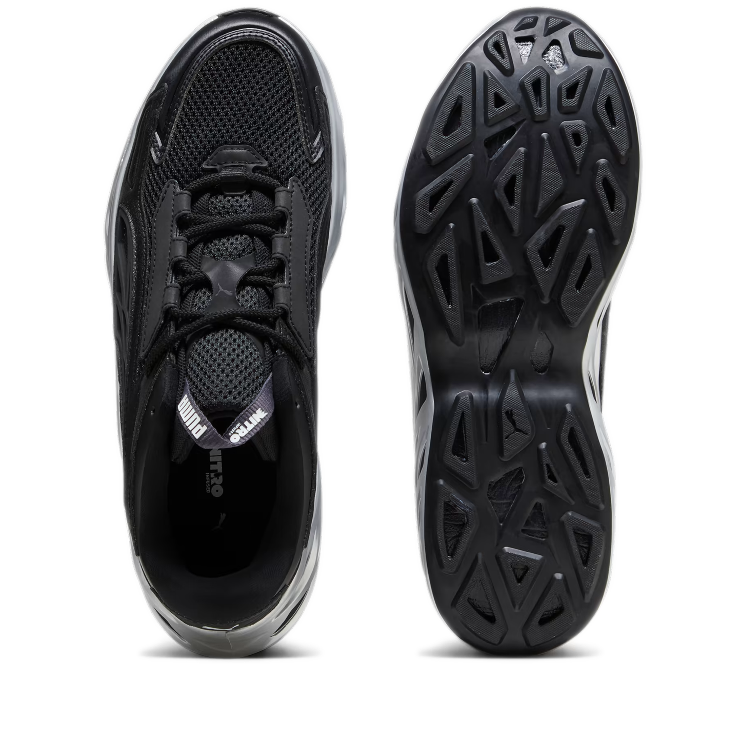 Men's Puma Exotek NITRO Mirrored Shoes - Black/ Silver