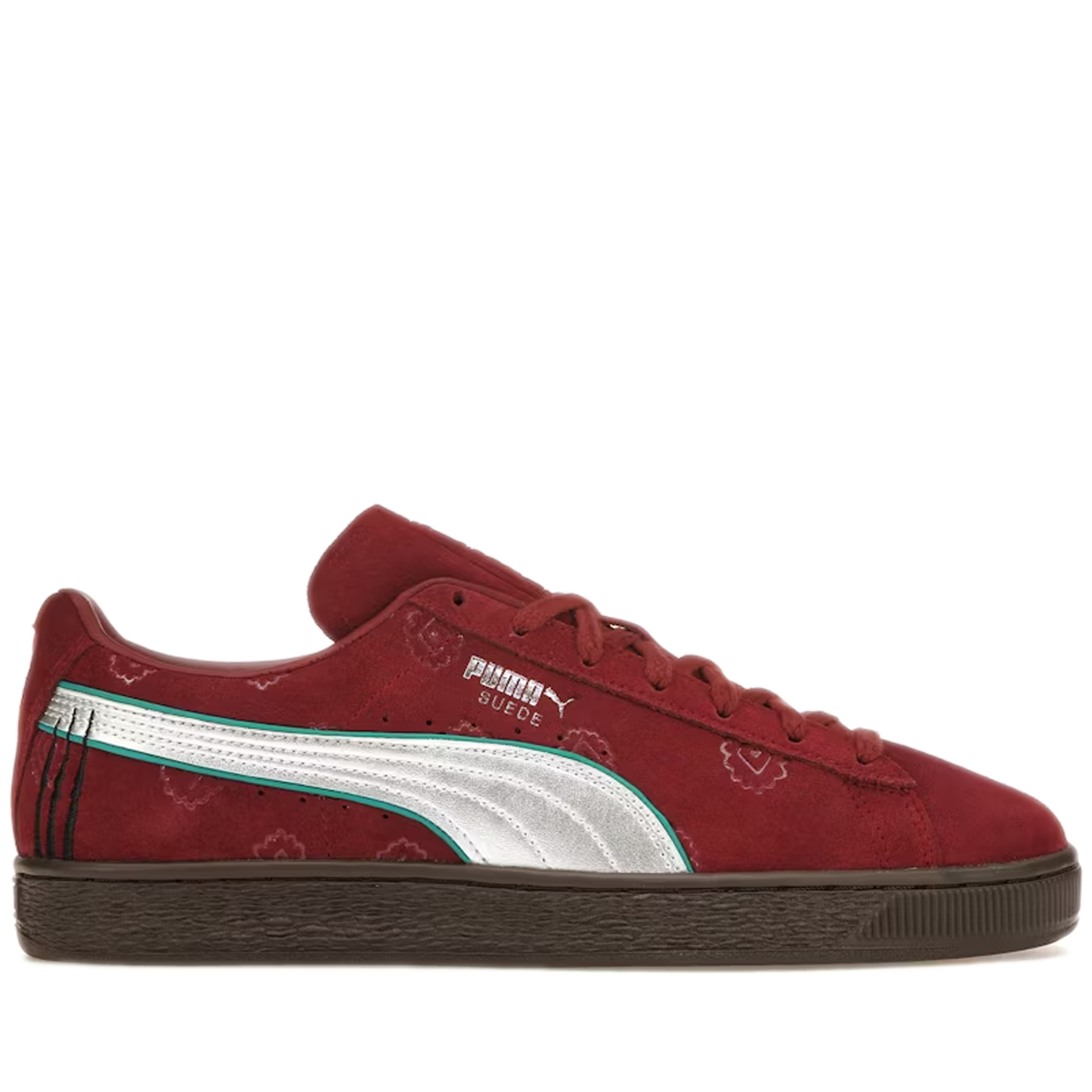 Men's Puma X One Piece Suede 'Red Hair Pirates' - Team Regal Red/Silver Side