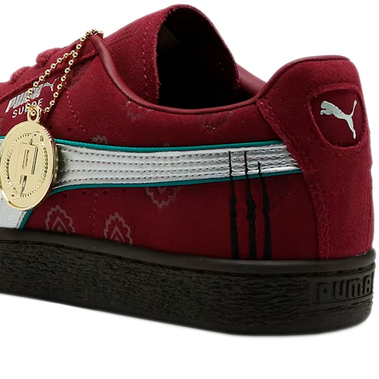 Men's Puma X One Piece Suede 'Red Hair Pirates' - Team Regal Red/Silver Heel Detail