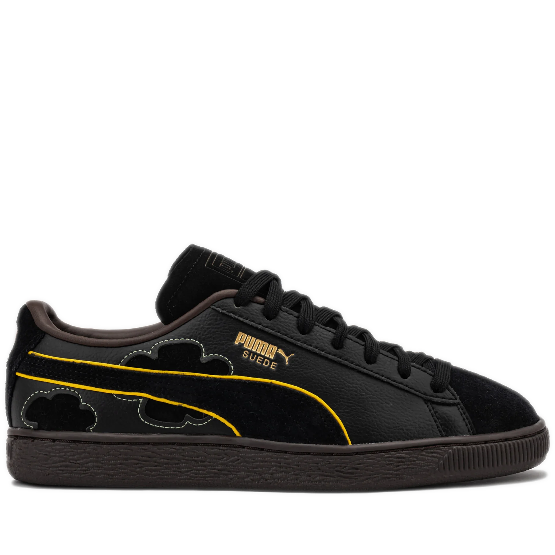 Men's Puma X One Piece Suede 'Blackbeard' - Black/Dark Chocolate Side