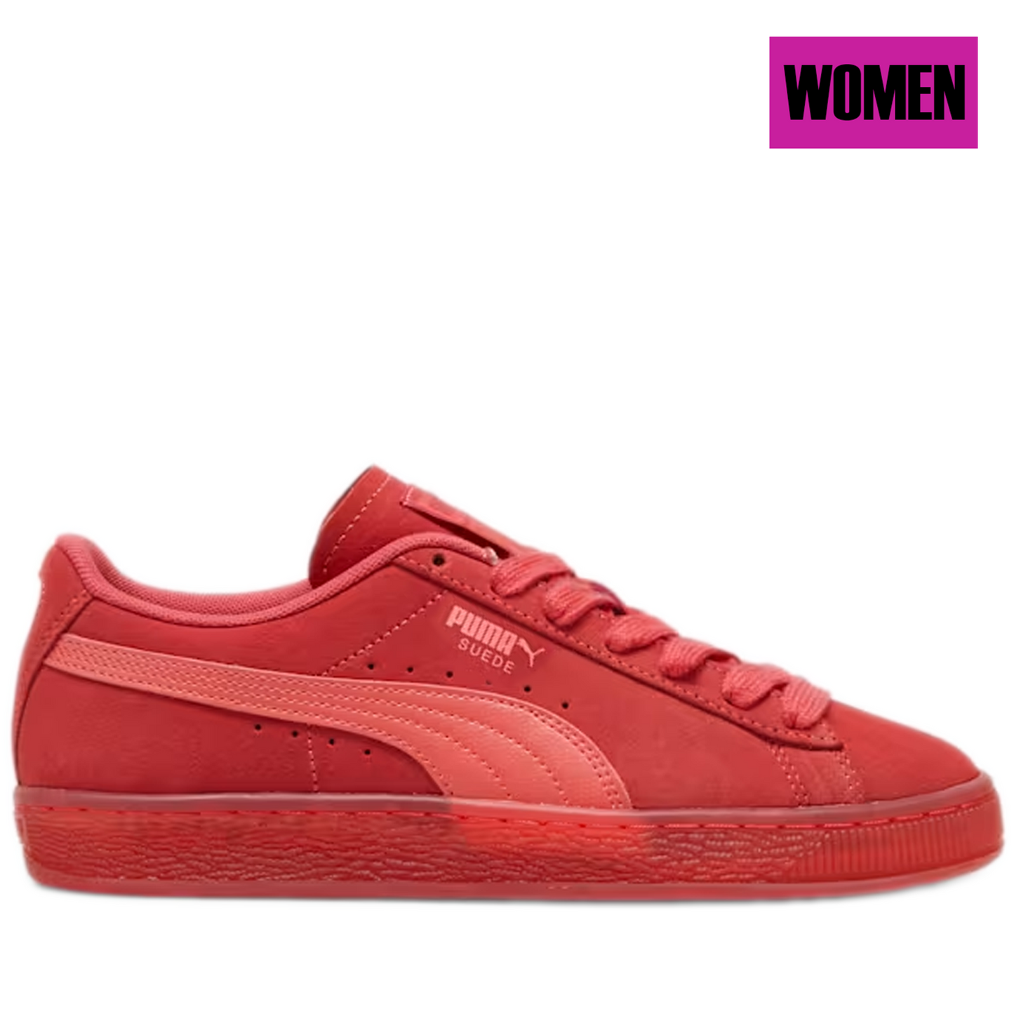 Women's Puma Suede Classic Shoes - Tart Cherry/ Salmon