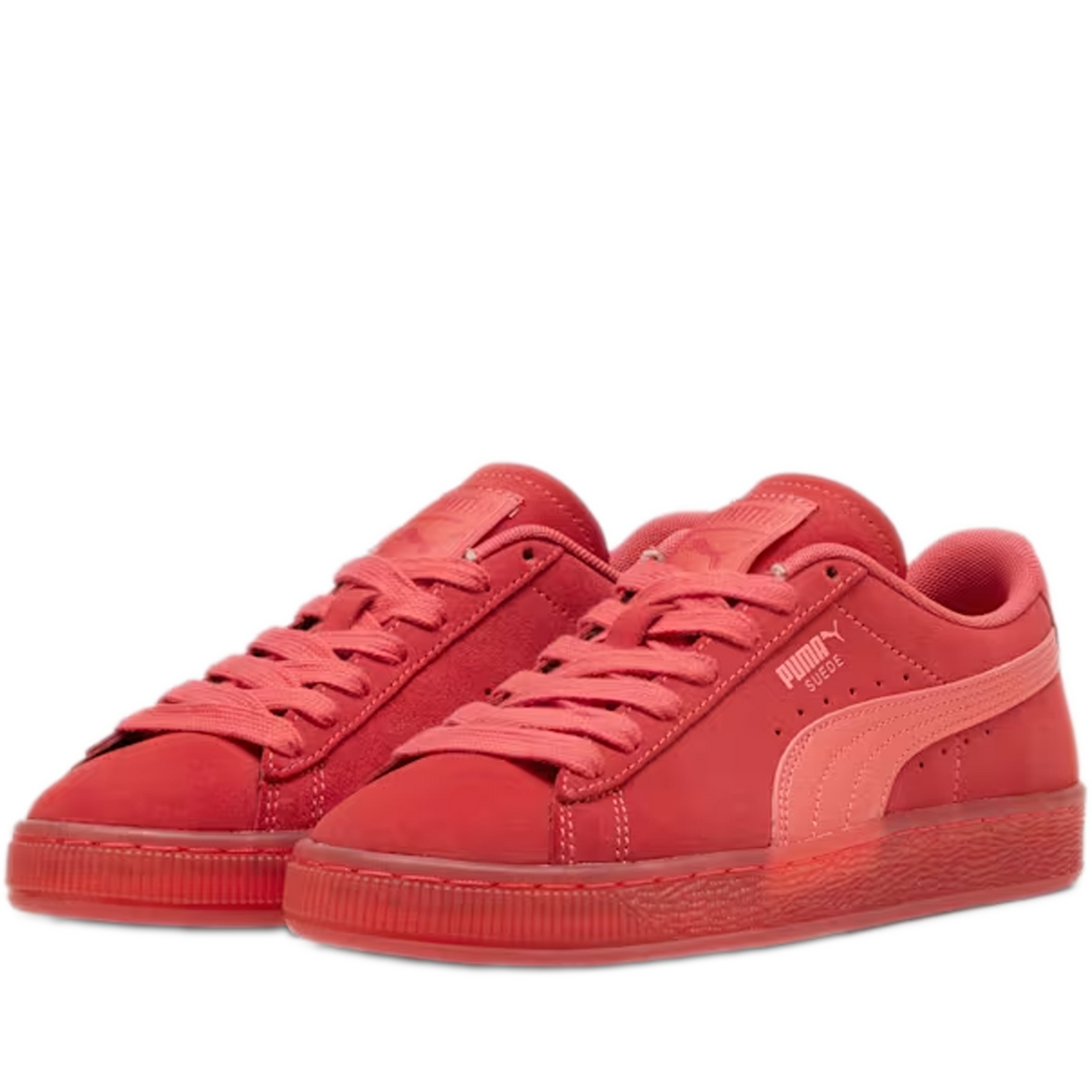 Women's Puma Suede Classic Shoes - Tart Cherry/ Salmon