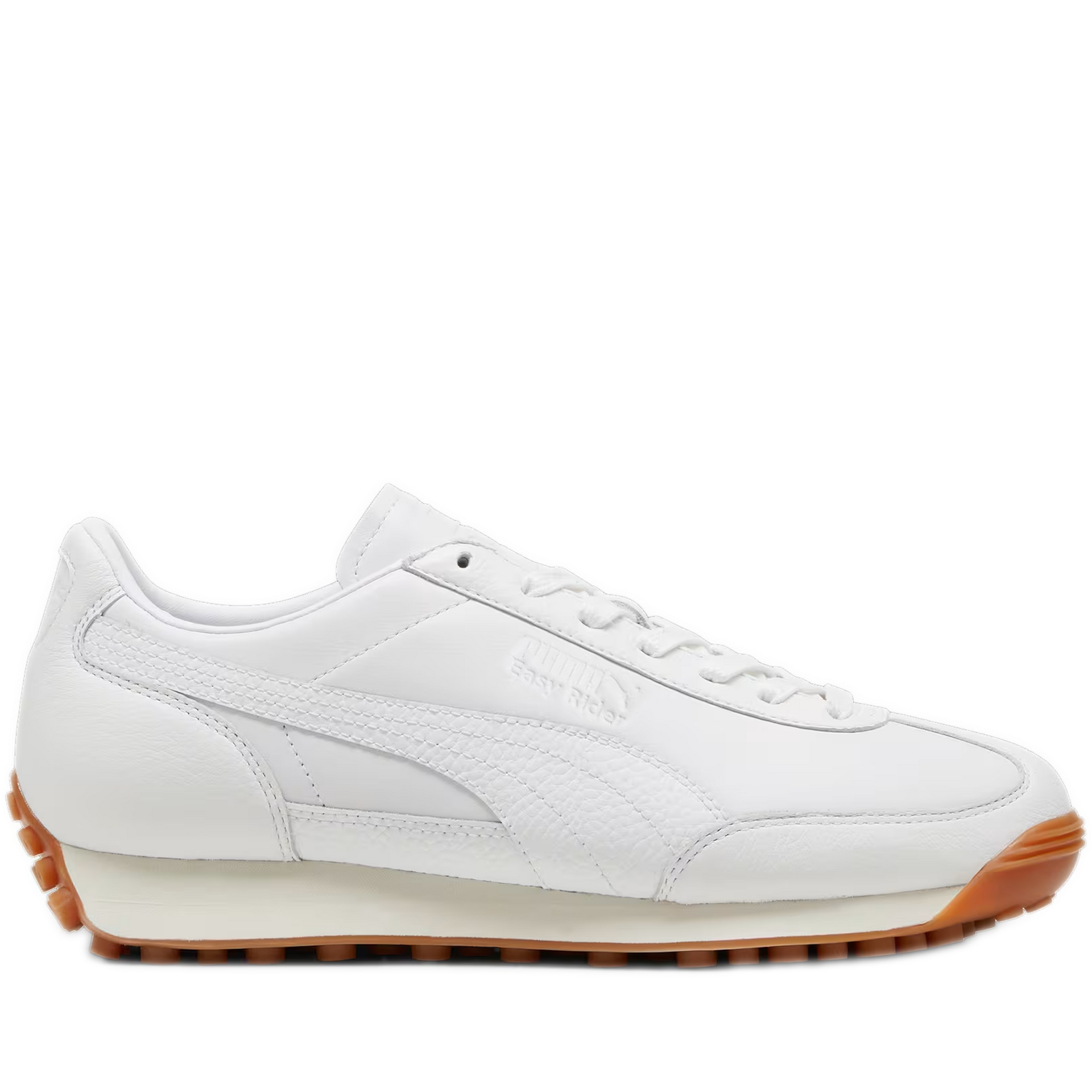 Men's Puma Easy Rider Leather Shoes - White/ Frosted Ivory – Cool