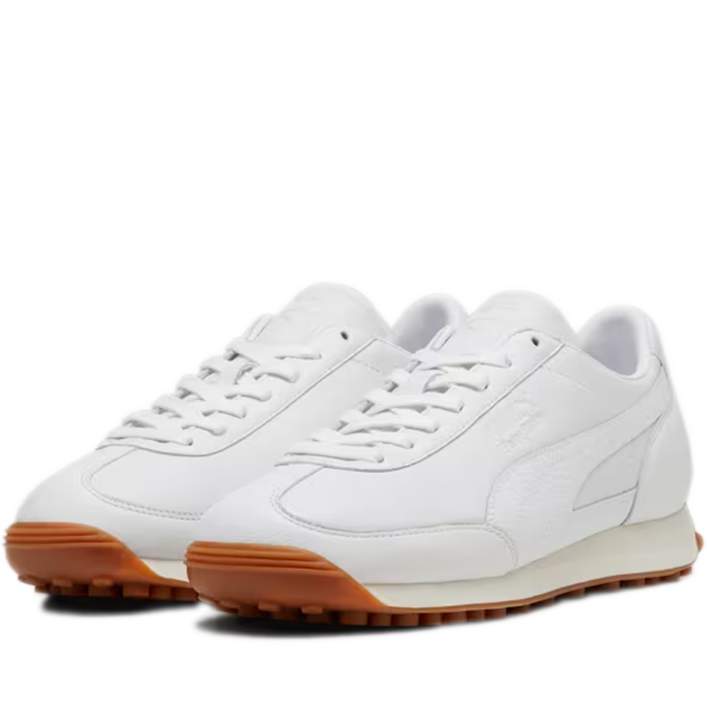 Men's Puma Easy Rider Leather Shoes - White/ Frosted Ivory