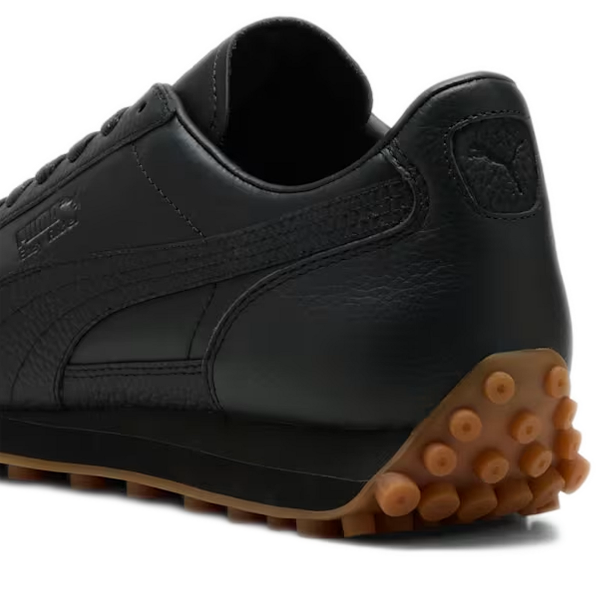 Puma all black leather shoes shop