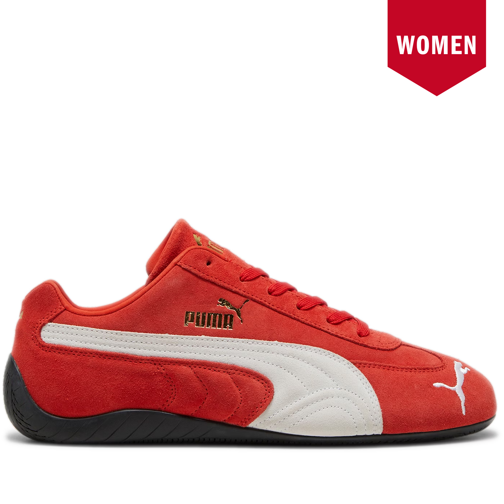 Women's Puma Speedcat OG Shoes -For All Time Red/ PUMA White Women's Puma Speedcat OG Shoes -For All Time Red/ PUMA White