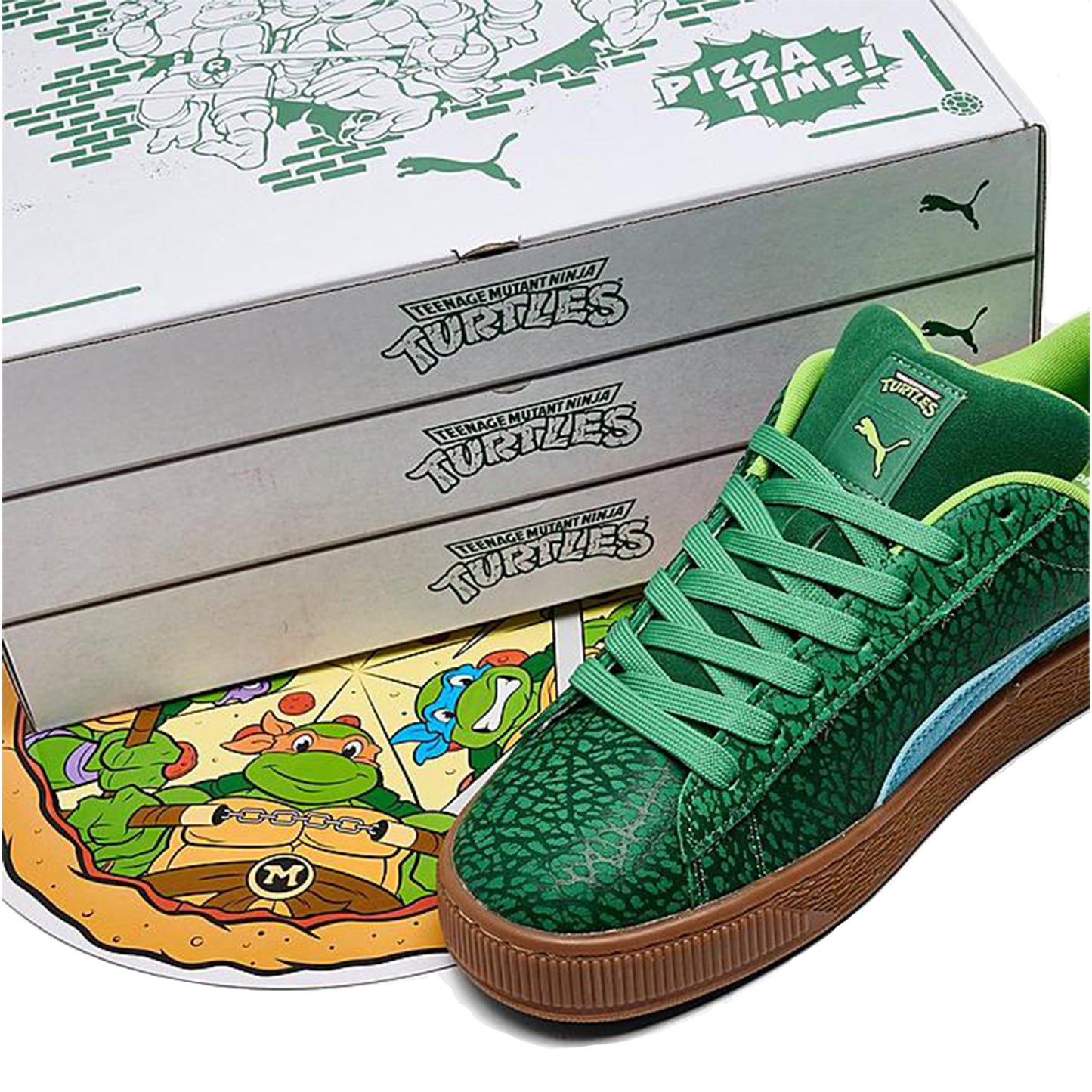 Men's Puma x TMNT Suede XL - Vine/Gum