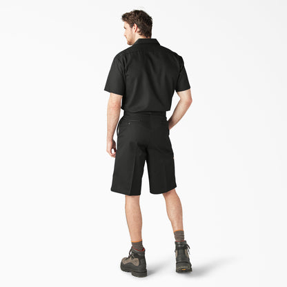 Men's Dickies Loose Fit Flat Front Work Shorts, 13" - BK
