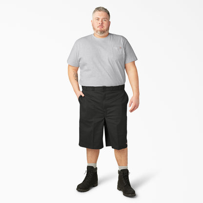 Men's Dickies Loose Fit Flat Front Work Shorts, 13" - BK