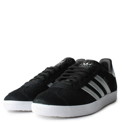 Women's Adidas Gazelle - Black/Silver Metallic/White