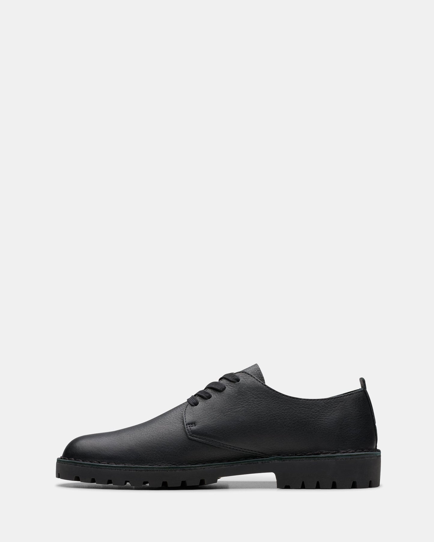 Men's Clarks Desert Rock Lo Leather - Black