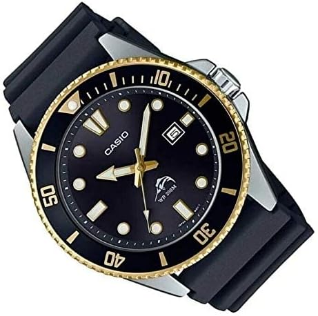 Casio Analog MDV106 - Black/Gold