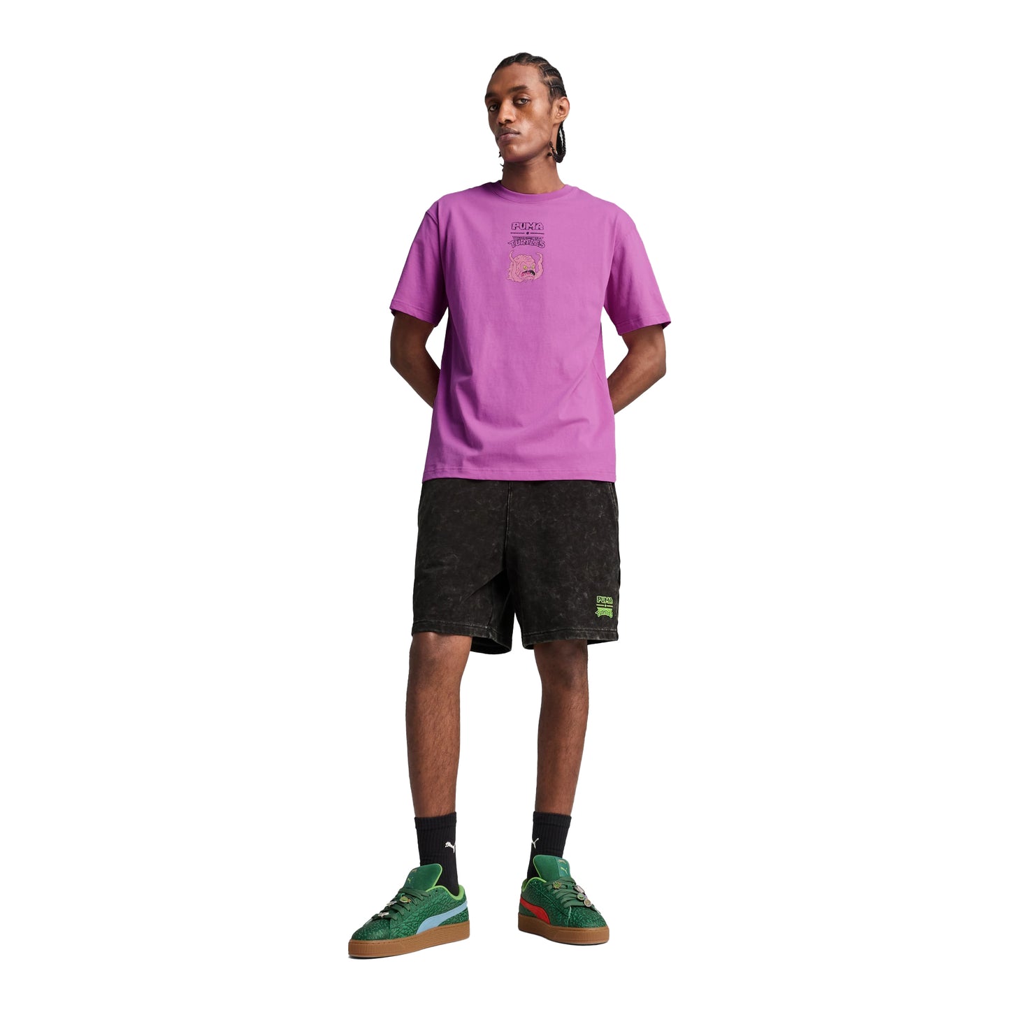 Men's Puma X TMNT Relaxed Tee - Wild Berry