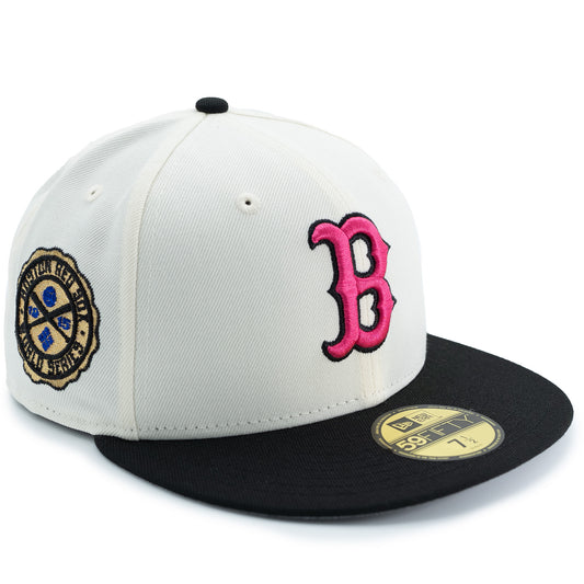 New Era Boston Red Sox 59Fifty Fitted Hat - Chrome/ Black