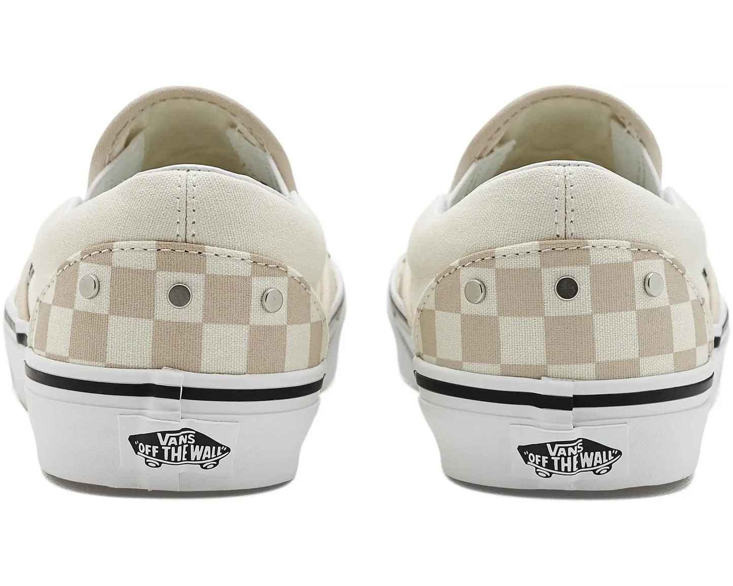 Vans Classic Slip On Checkerboard Studs GS - Turtledove
