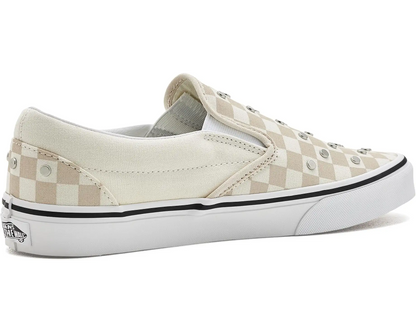 Vans Classic Slip On Checkerboard Studs GS - Turtledove