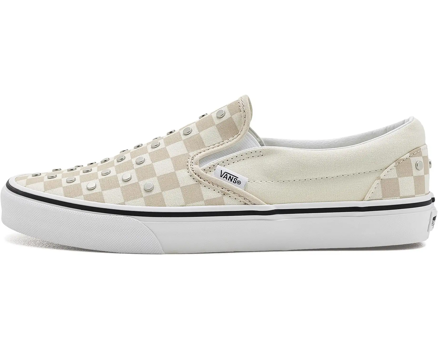 Vans Classic Slip On Checkerboard Studs GS - Turtledove