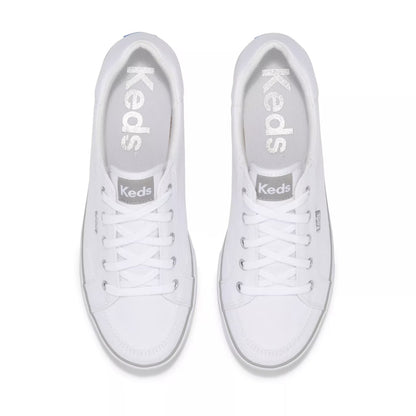 Women's Keds Center III Canvas - White