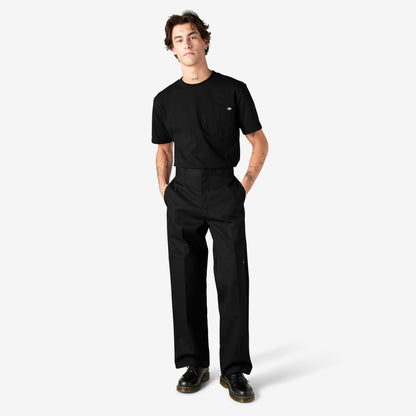 Men's Dickies Loose Fit Double Knee Work Pants - Black