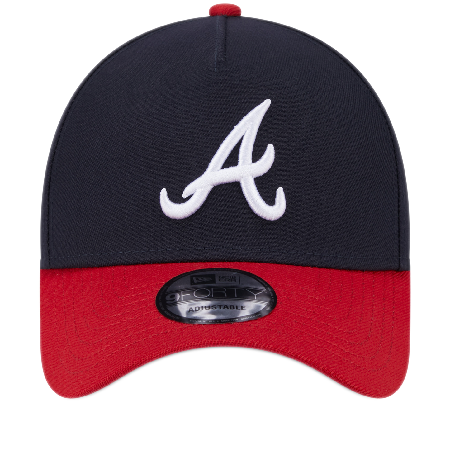 New Era Atlanta Braves 9FORTY Adjustable Hat - Navy/ Red