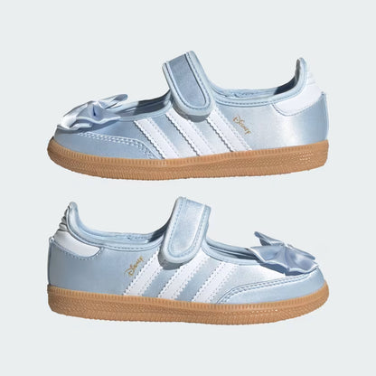 Pre School Adidas Disney Samba Jane - Crystal Sky / Cloud White