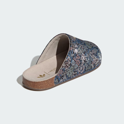 Women's Adidas ADIMULE x Liberty London SLIDES- Wonder Beige / Gold Metallic