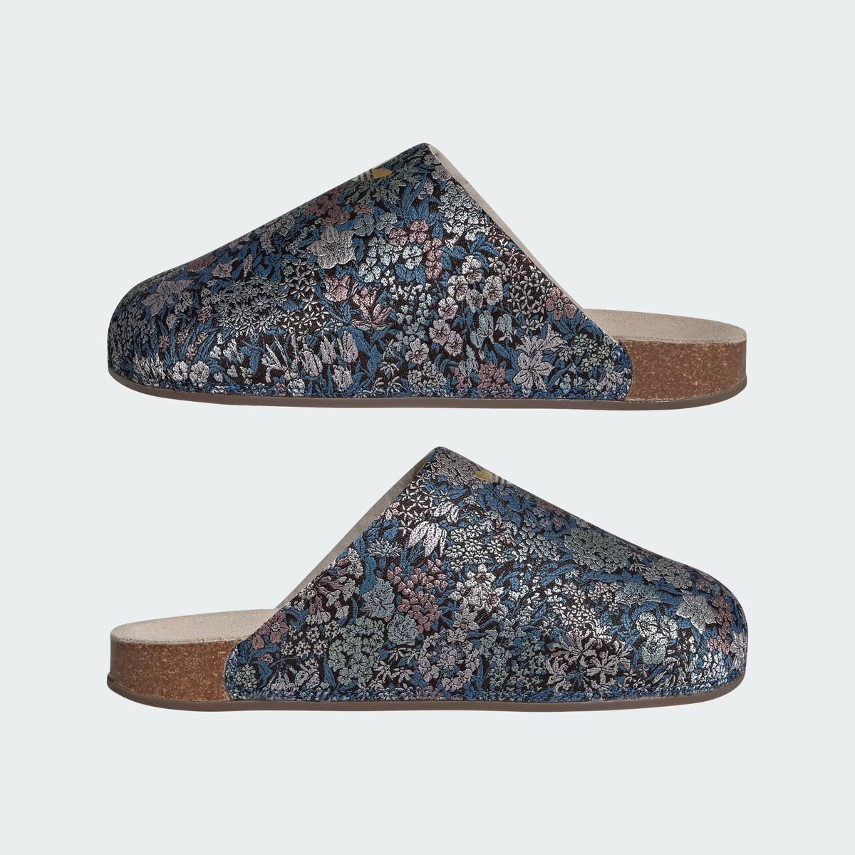 Women's Adidas ADIMULE x Liberty London SLIDES- Wonder Beige / Gold Metallic