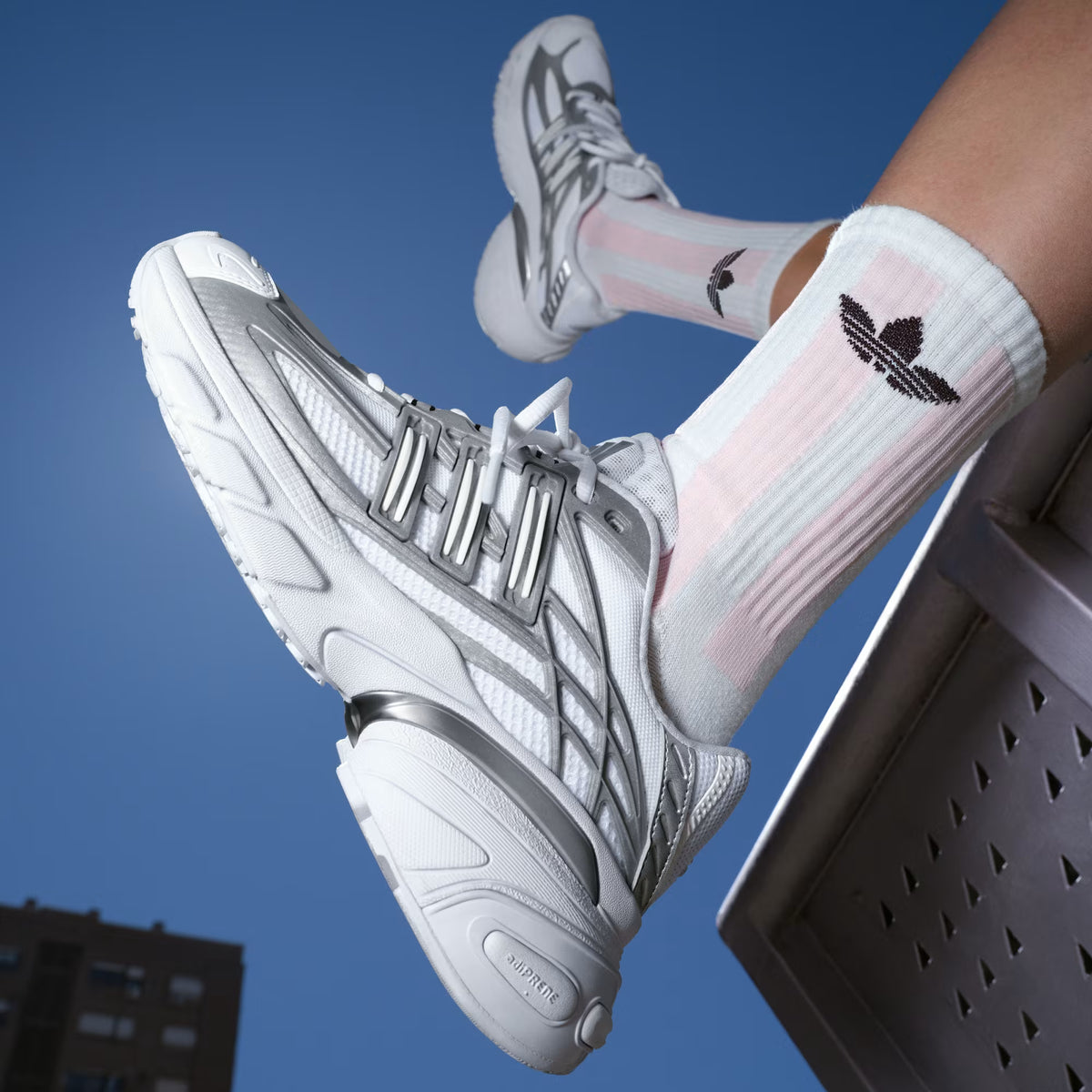Men's Adidas Adistar XLG 2.0 - Cloud White / Silver Metallic